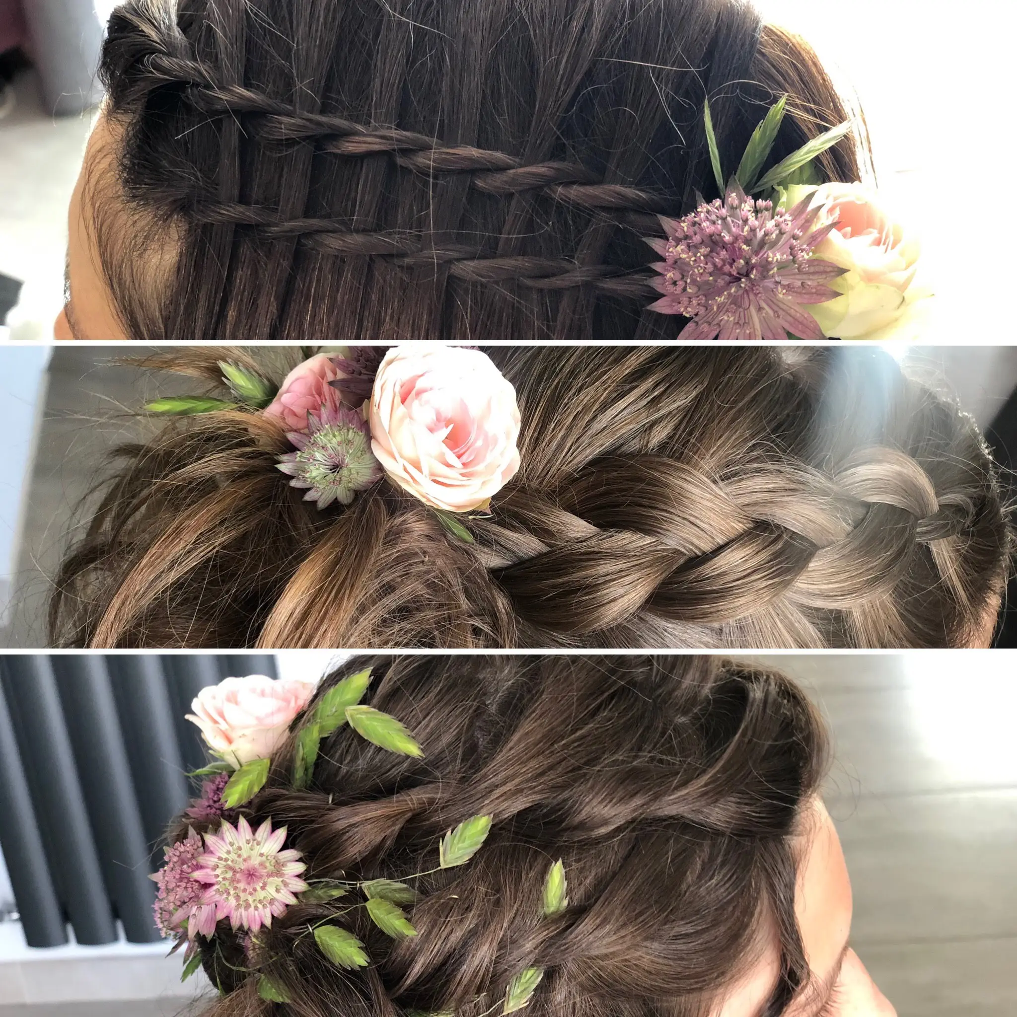 Coiffure points d'attache