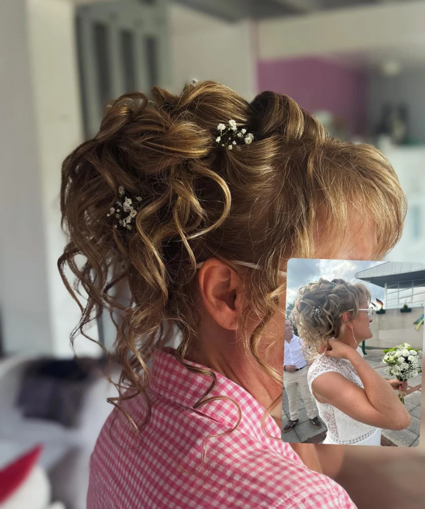 Une mariée témoigne pour les coiffures réalisées à cette occasion par Laëtitia